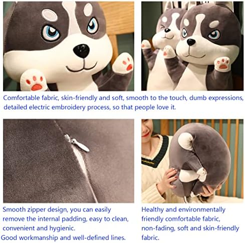 HUGGable Long Husky Stuffed Animal Dog Plush 26 In for Kids
