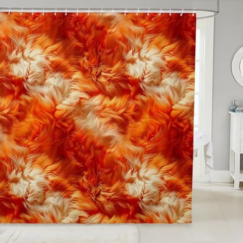 Feelyou Fur Shower Curtain 72x72 Bath