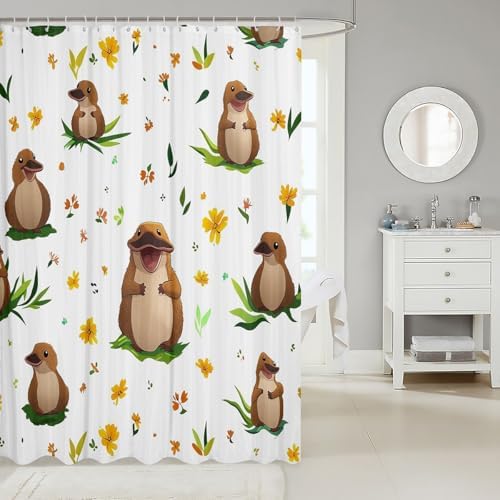 Adorable Platypus Shower Curtain Set