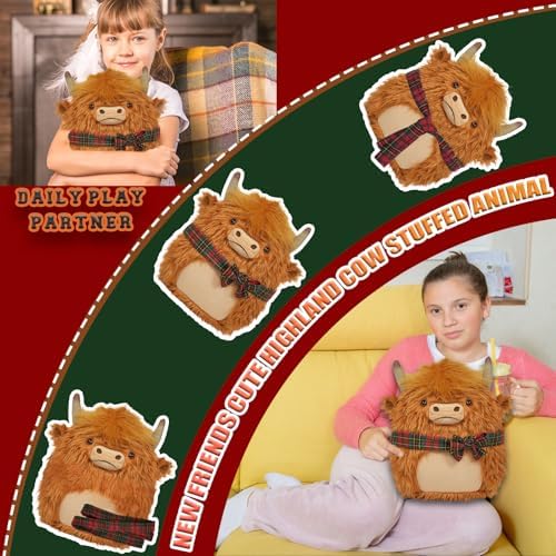Highland Cow Stuffed Animal 114 Inch Brown