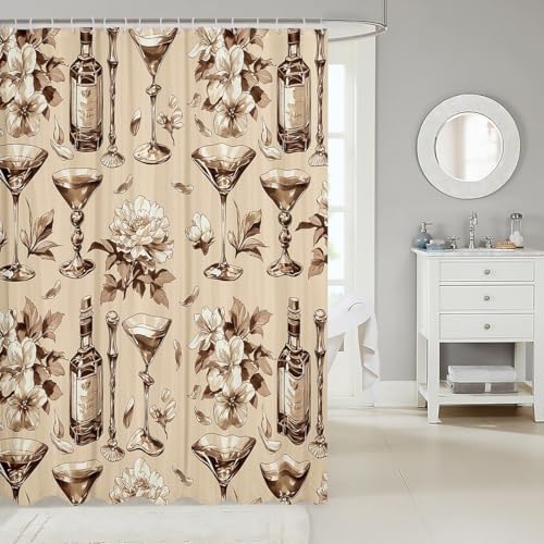 Feelyou Kids Western Wine Beer Bath Curtain Set
