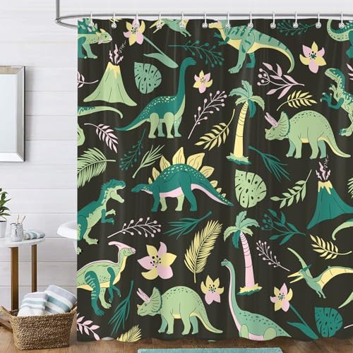 Fun Dinosaur Shower Curtain