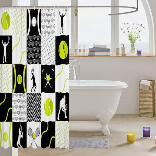 Feelyou Kids Tennis 72x72-in Bath Curtain Set