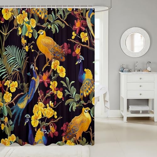 Feelyou Fresh floral shower curtain set for kids