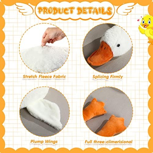 Lenwen 63 Inch Giant Goose Plush Pillow Toy