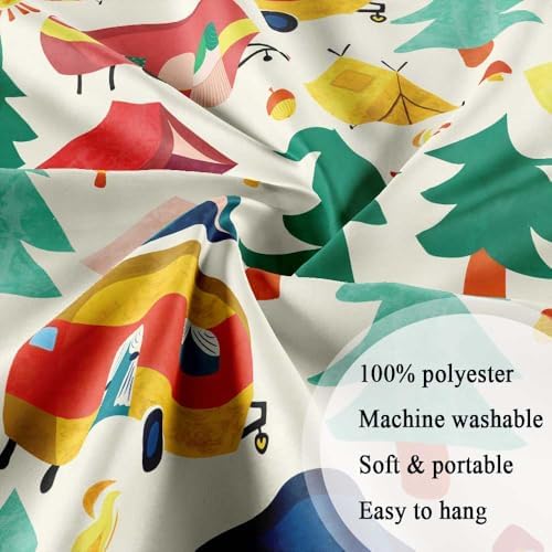 NYMB Camper RV Shower Curtain Set for Kids
