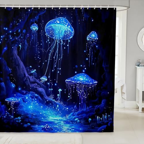 Fun Jellyfish Shower Curtain for Kids