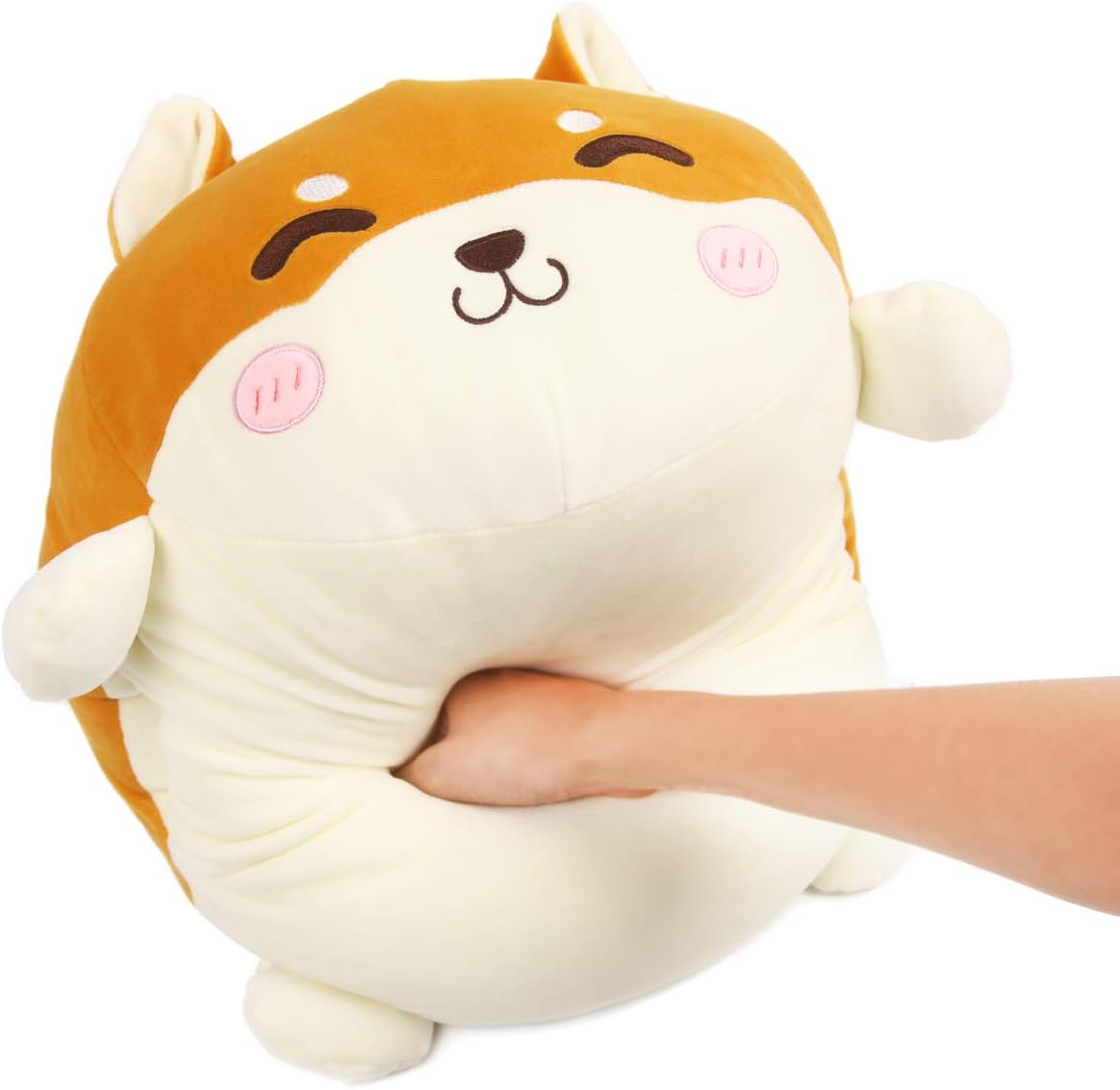 ARELUX Shiba Inu Plush Pillow Kawaii Stuffed Animal Pillow for Kids Adults