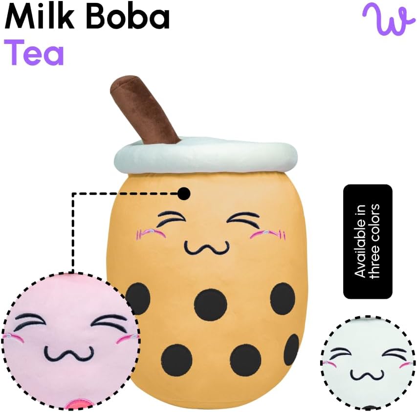 Stuffed Plush Tea Pillow for Kids Boys Girls Teens