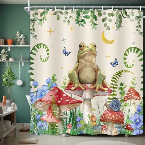 Boho Mushroom Shower Curtain