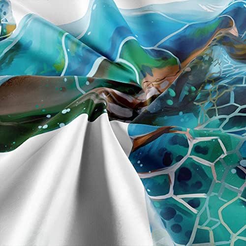 Coastal Fun - Seascape Turtle Shower Curtain Set