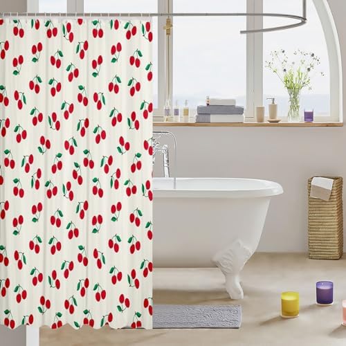 Feelyou Cherry Bath Curtain