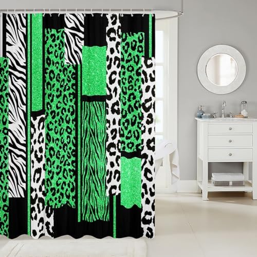 Feelyou Leopard Animal Print shower curtain set for kids