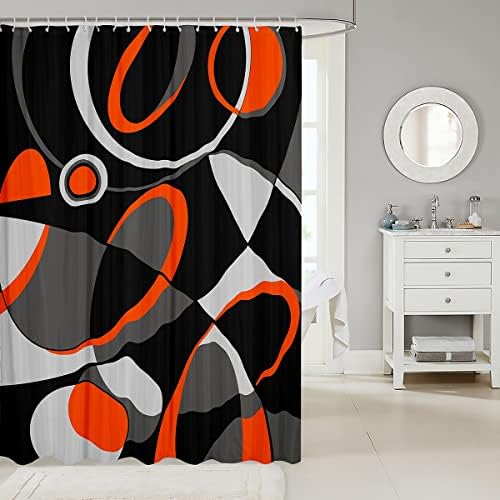 Feelyou Trendy Geometric Shower Curtain 72x84 Waterproof Durable