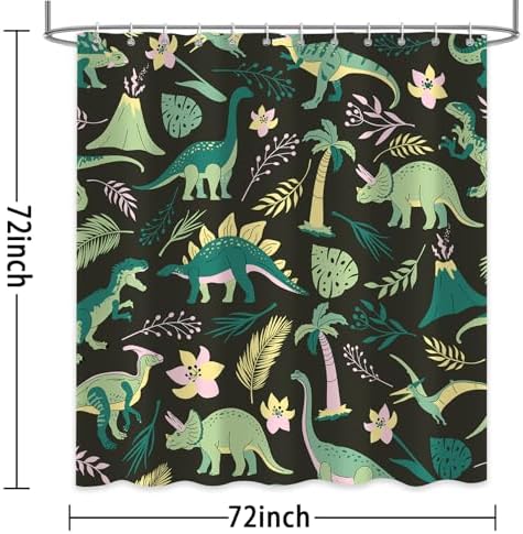 Fun Dinosaur Shower Curtain