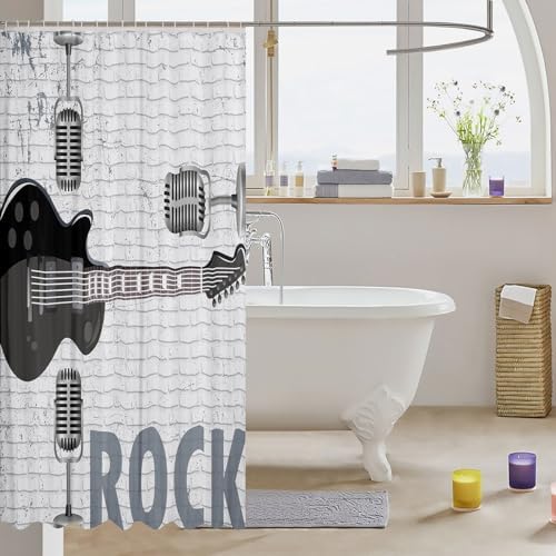 Rock n Roll Kids Shower Curtains