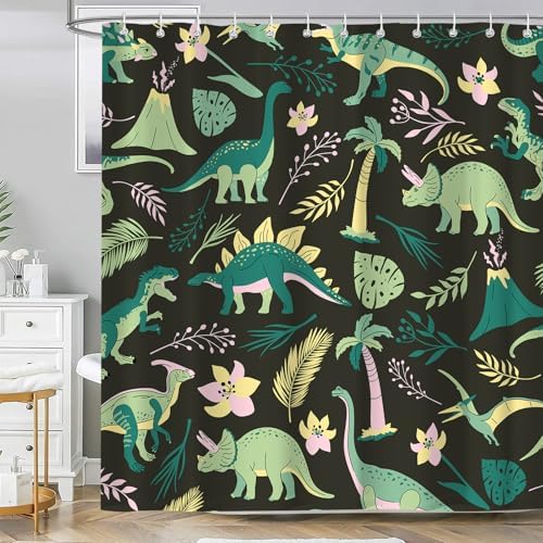 Fun Dinosaur Shower Curtain