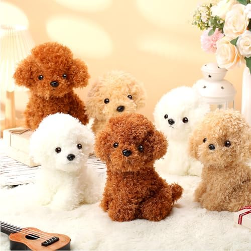 Harrycle 6 Piece 8 Inch Stuffed Animal Plush Dog Puppy Set