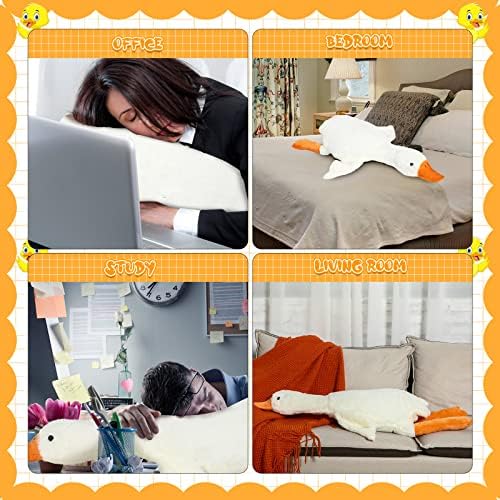 Lenwen 63 Inch Giant Goose Plush Pillow Toy
