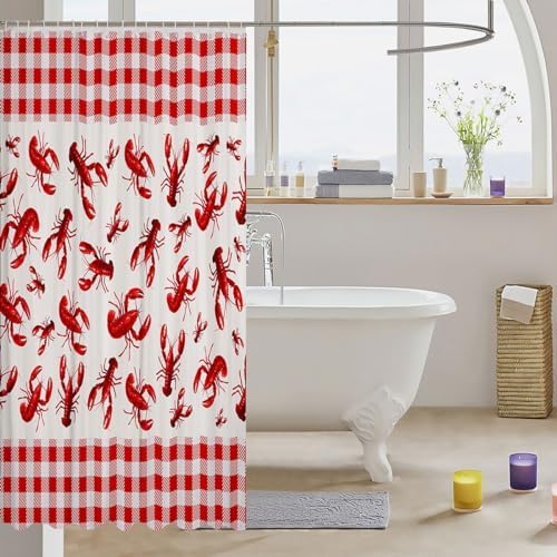 Feelyou 72x72 Crawfish Shower Curtain Style and Function in One