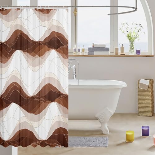 Kids Geometric 72x72 Gradient Rose Beige Shower Curtain Set