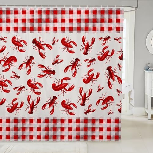 Feelyou 72x72 Crawfish Shower Curtain Style and Function in One