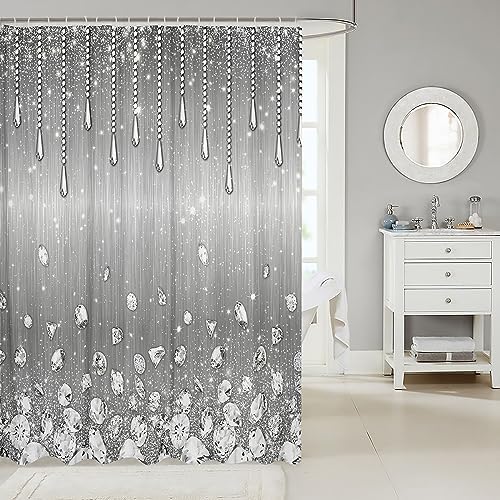 Geometric Ombre Stripes Shower Curtains