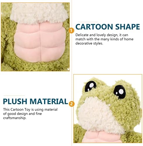 Cute 3D Muscle Frog Plush for Kids