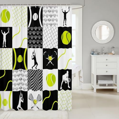 Feelyou Kids Tennis 72x72-in Bath Curtain Set