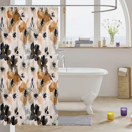 Feelyou Tie Dye Shower Curtain Set Modern Patterns for Your Bathroom