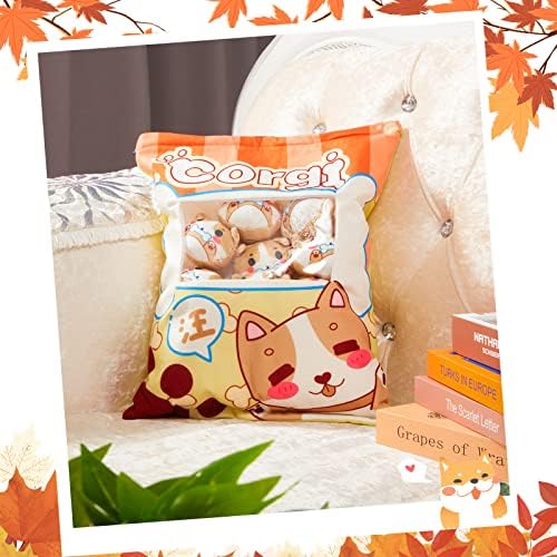 Corgi Plush Pillow d handling