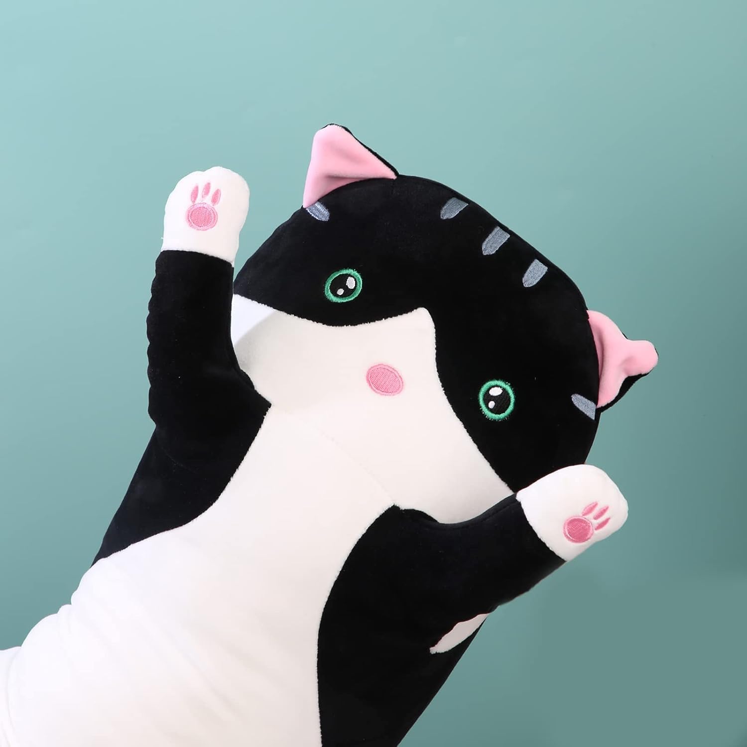 Smpressive Long Plush Cat Pillow Plushie Gift for Kids or girlfriends