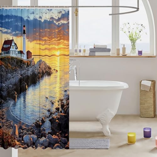Jeffeloiu Ocean Shower Curtain for Kids