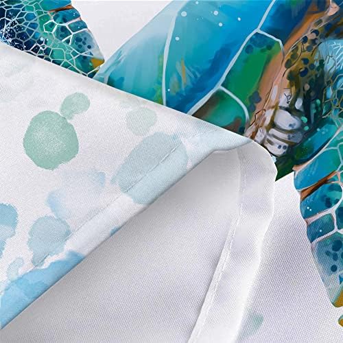 Coastal Fun - Seascape Turtle Shower Curtain Set