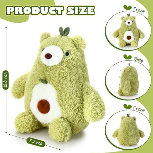 HyDren Avocado Bear Plush Pillow Stuffed Animal