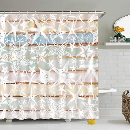 Starfish Shower Curtain Set