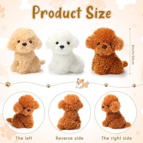 Harrycle 6 Piece 8 Inch Stuffed Animal Plush Dog Puppy Set