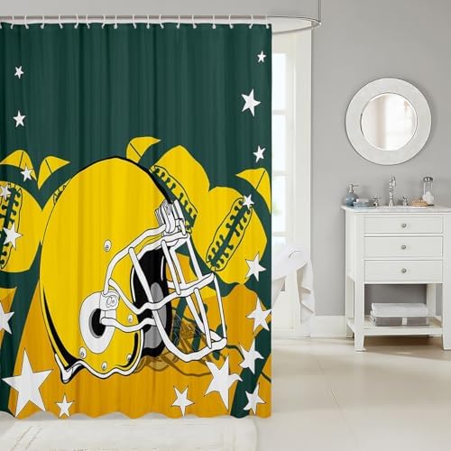 Erosebird Sports Shower Curtain Set for Kids