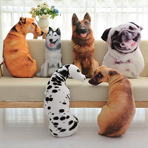 Toys Games Plush Pillows Toyvian 1PC 3D Dog Throw Pillow for Kids