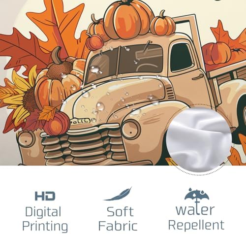 Fall Kawaii Autumn shower curtain set 72x72 with unique design