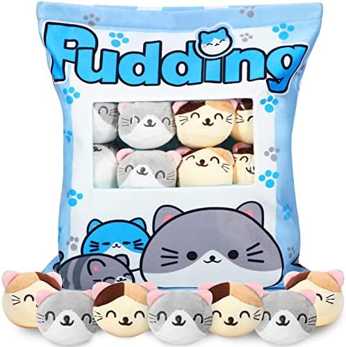 Civaner Adorable Cat Plush Pillow Throw