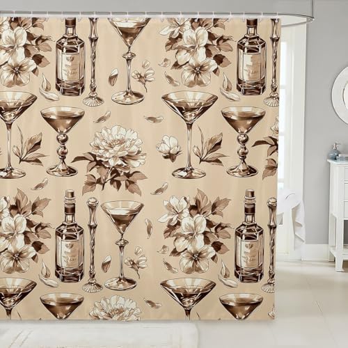 Feelyou Kids Western Wine Beer Bath Curtain Set
