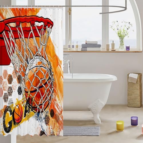 Feelyou Boys Basketball Shower Curtain