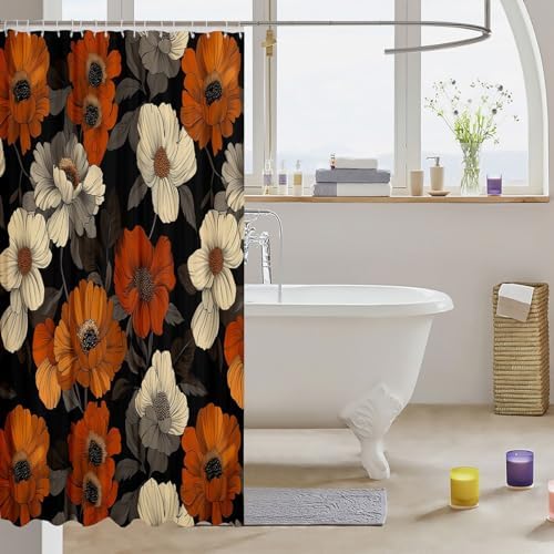 Erosebird Watercolor Floral Shower curtain