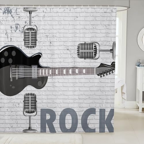 Rock n Roll Kids Shower Curtains
