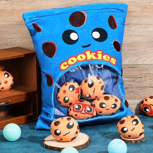 Cute Plush Pillow with Cookies for Fans of Kawaii Comfort