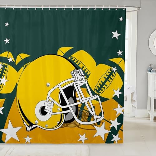 Erosebird Sports Shower Curtain Set for Kids