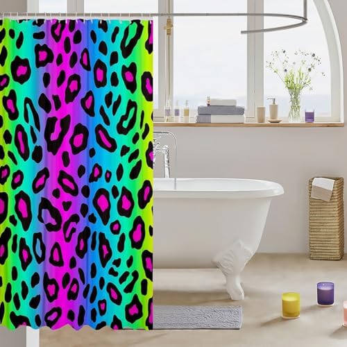 Manfei Kids Leopard Shower Curtains