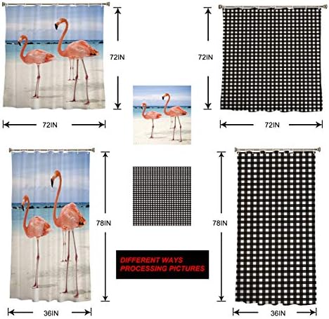ZOE GARDEN Blue Easter Truck 36x72 Bath Shower Curtain with Hook
