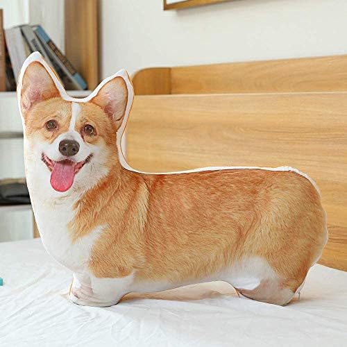 Corgi Plush Pillow Size 22x18in